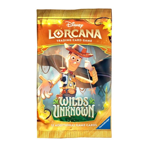 Lorcana Wilds unknown booster pack (öppnas live)